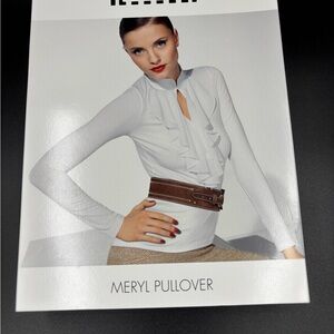 White Ruffled Meryl Pullover Top